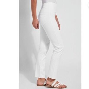 NWT Lysse New York Womens Slim Fit‎ Knit Denim Pants White Size Small